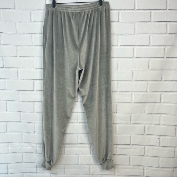 Skims Grey Velour Jogger Lounger Pants size Large - Picture 7 of 9